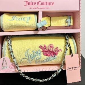 NEW| Juicy Couture Yellow and Blue Women's Accessory Set
